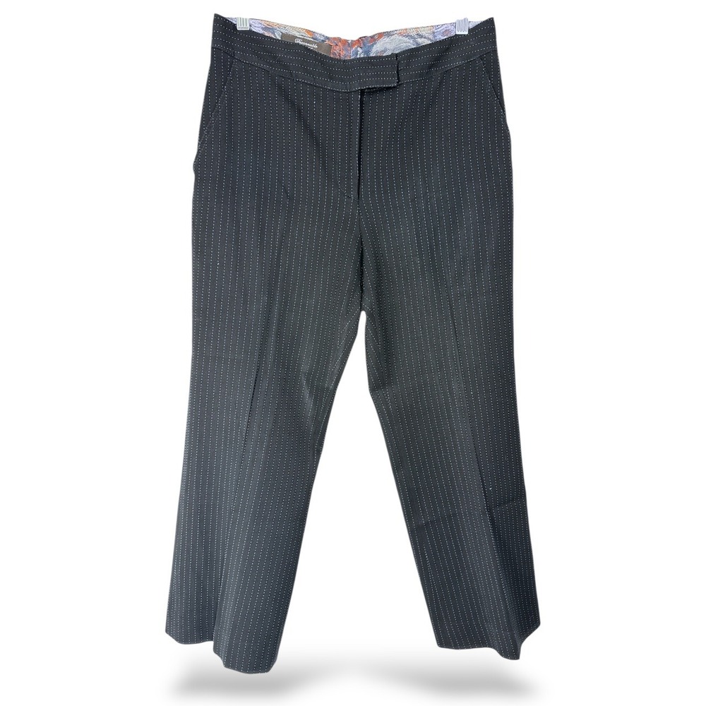 Vintage Facconable Platine Wm 30 Navy Wool Pants Periwinkle Pinstripes EUC